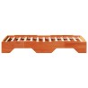 Cadre de lit sans matelas empilable cire marron 90x200 cm 
