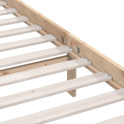 Cadre de lit sans matelas bois de pin massif 
