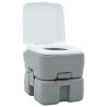 Toilette de Camping PortableGrise 10L Eau Douce 20L Réservoir à Déchets 