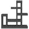 Support à plantes Gris 92x25x97 cm Bois massif de pin 