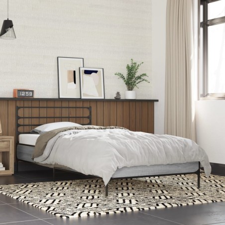 Cadre de lit sans matelas sonoma gris 90x190 cm 
