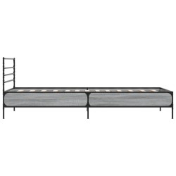Cadre de lit sans matelas sonoma gris 90x190 cm 