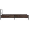 Cadre de lit sans matelas chêne marron 90x190 cm 