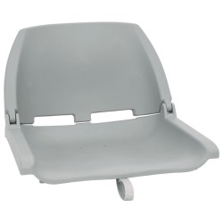 Ensemble de sièges de bateau pliables lot de 2 gris 