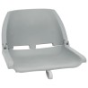 Ensemble de sièges de bateau pliables lot de 2 gris 