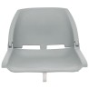 Ensemble de sièges de bateau pliables lot de 2 gris 
