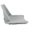 Ensemble de sièges de bateau pliables lot de 2 gris 