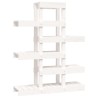 Support à plantes Blanc 85x25x109,5 cm Bois massif de pin 