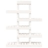 Support à plantes Blanc 85x25x109,5 cm Bois massif de pin 