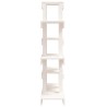 Support à plantes Blanc 85x25x109,5 cm Bois massif de pin 