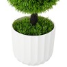 Plante artificielle Topiaire Pin avec pot 24x90 cm Vert 