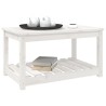 Table de jardin blanc 82,5x50,5x45 cm bois massif de pin 