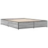Cadre de lit sans matelas sonoma gris 140x190 cm 