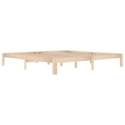 Cadre de lit sans matelas bois massif de pin 200x200 cm 