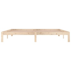 Cadre de lit sans matelas bois massif de pin 200x200 cm 