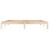 Cadre de lit sans matelas bois massif de pin 200x200 cm 