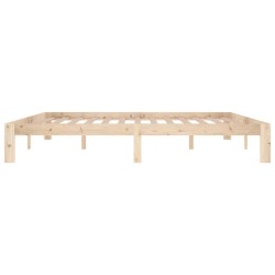 Cadre de lit sans matelas bois massif de pin 200x200 cm 