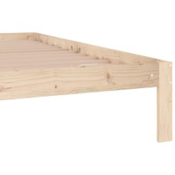Cadre de lit sans matelas bois massif de pin 200x200 cm 