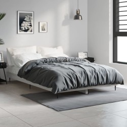 Cadre de lit sans matelas sonoma gris 120x190 cm 