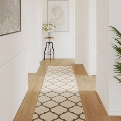 Tapis intérieur extérieur à poils courts 80x300 cm antidérapant 