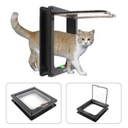 LOYALHEARTDY-Porte de Chat en Plastique Abs, Moustiquaire Anti-Insecte