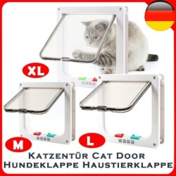 Porte de sécurité pour animaux de compagnie avec serrure de sécurité à