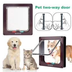 Porte de sécurité pour animaux de compagnie avec serrure de sécurité à