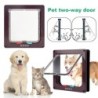 Porte de sécurité pour animaux de compagnie avec serrure de sécurité à