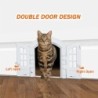 Rabat de porte pour chat, taille réglable, résistant aux intempéries, 