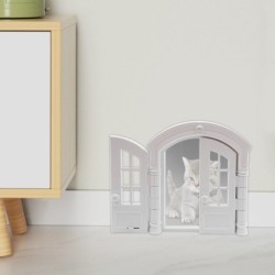 Rabat de porte pour chat, taille réglable, résistant aux intempéries, 