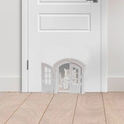 Rabat de porte pour chat, taille réglable, résistant aux intempéries, 