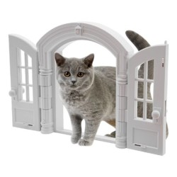 Porte pour chat pour porte extérieure, rabat pour chat, rabat de porte