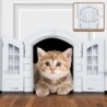Porte pour chat pour porte extérieure, rabat pour chat, rabat de porte