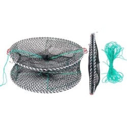 Filet de pêche automatique renforcé 40x88cm, Cage à crevettes, piège à