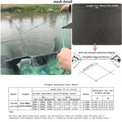 Filet de pêche en Nylon monofilament solide, corde Anti-enroulement, p
