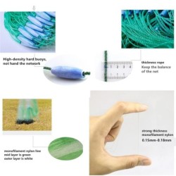 Filet de pêche en Nylon monofilament solide, corde Anti-enroulement, p