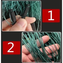 Finefish-Filet de pêche à 3 couches, réseau monofilament avec flotteur
