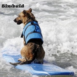Gilet de sauvetage d'été réfléchissant réglable pour grands chiens, ma