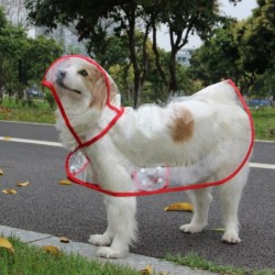 Xs-8XL à la mode chien vêtements imperméable imperméable Transparent v