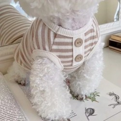 Nouveau chien de compagnie rayé sweat chien vêtements pour petits chie