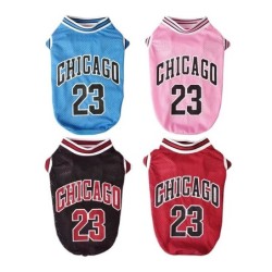Maillot de basket-ball en maille respirante pour chien, vêtements XS-5