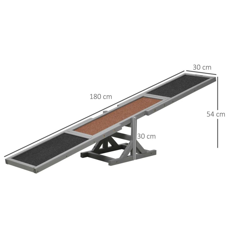 Scie à bascule d'agilité pour chien, en bois, pour l'entraînement et l Scie à bascule d'agilité pour chien, en bois, pour l'entraînement et l