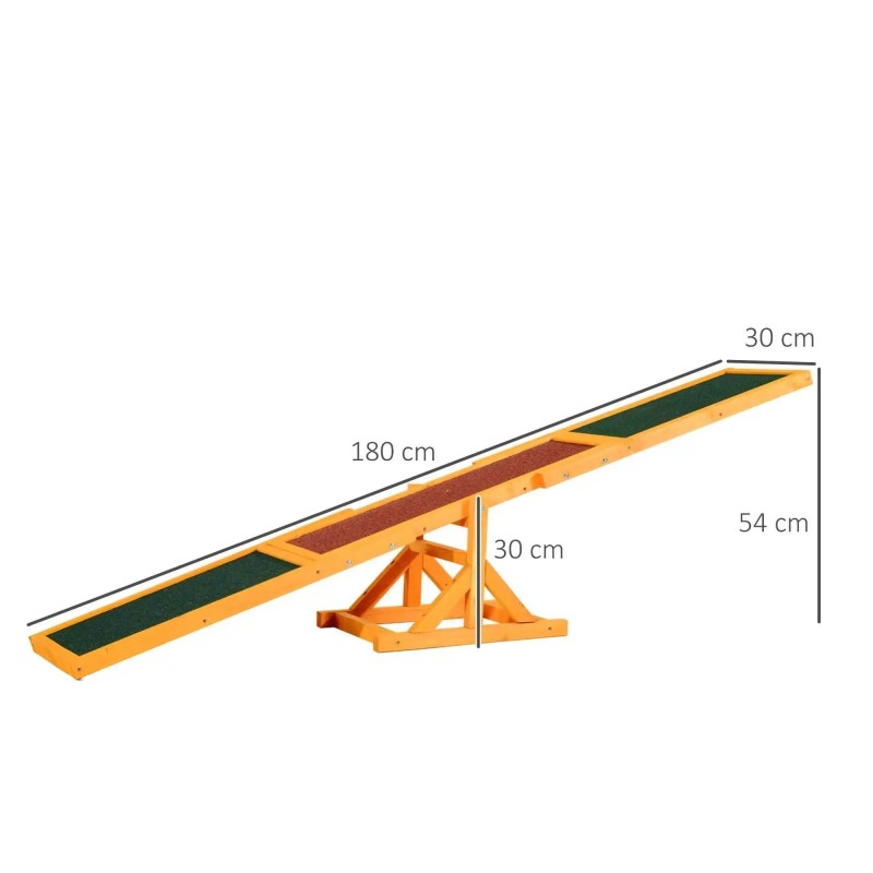 Balançoire d'agilité pour chien 180 x 30 x 30 cm, jouet idéal pour chi Balançoire d'agilité pour chien 180 x 30 x 30 cm, jouet idéal pour chi
