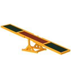 Balançoire d'agilité pour chien 180 x 30 x 30 cm, jouet idéal pour chi