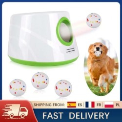Lanceur automatique de balles pour chien avec 3 balles de Tennis, 3 Di