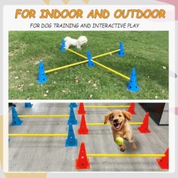 Ensemble de cônes d'agilité pour chien, barre de saut, ensemble d'agil