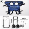 Chariot pour animaux de compagnie, jambe arrière réglable, aide à la m