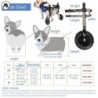Chariot pour animaux de compagnie, jambe arrière réglable, aide à la m