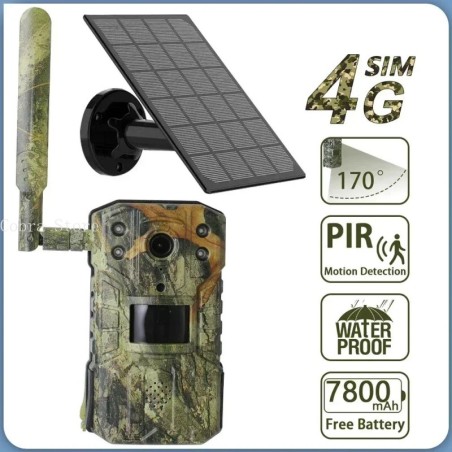 Caméra solaire de chasse et de suivi des sentiers, 4MP 14MP 4G epiCard