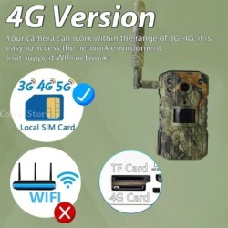 Caméra solaire de chasse et de suivi des sentiers, 4MP 14MP 4G epiCard